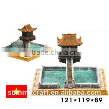 The world famous buildings Vietnam tower miniature building model