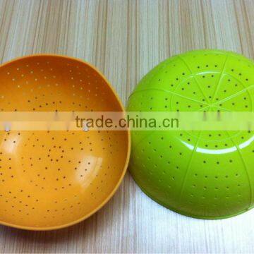 OEM/ FDA food grade folding kitchen fruit & vegetable colander