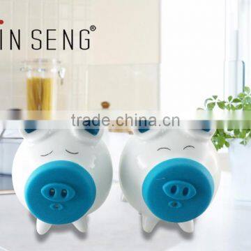 The Pig Shape Ceramic Salt and Pepper Canister for Sugar photo-4