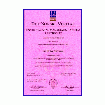 DNV Environmental Management System Certificate