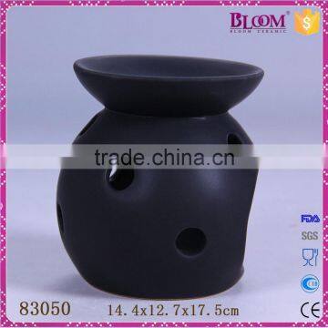 Factory Direct Sale Matt Black Ceramic Oil Burner photo-2
