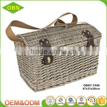Custom China Manufacture Export Nice Quality Empty Handmade Cheap Large Wicker Picnic Basket photo-2