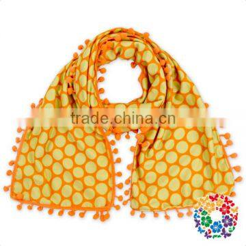 Wholesale baby scarf halloween orange baby soft milk silk scarf