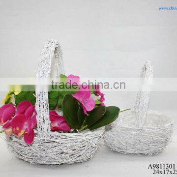 christmas flower basket