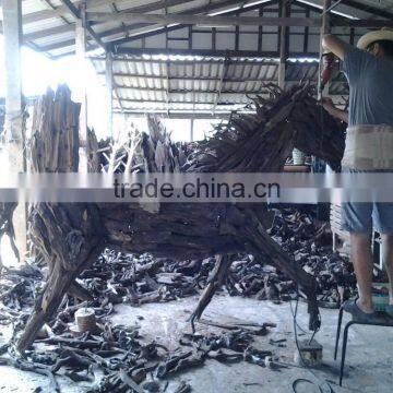 Large Driftwood Horse Sculpture photo-6