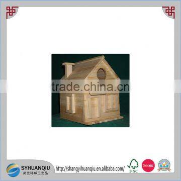 Wooden bird house