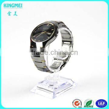 Retail Selling Clear Crystal Watch Stand, c Ring Holder Single Wrist Watch Display With c Shape Rack photo-4