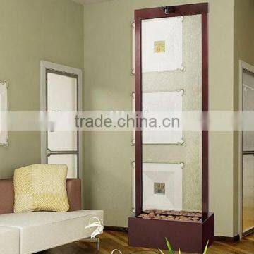 Decorative Metal Room Divider Transparent Glass photo-2