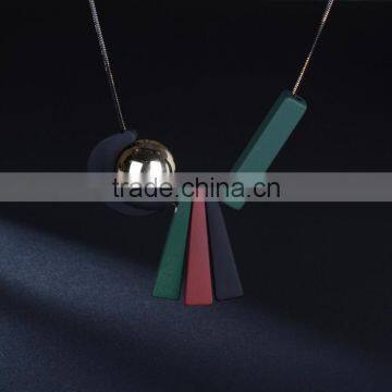 geometric moon sun necklace geometric long rubber rectangle strips pendant necklace geomotric jewelry