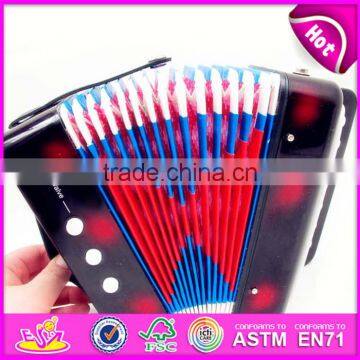 Hot Selling Kids Toy Wooden Musical Button Accordion W07K006C photo-2