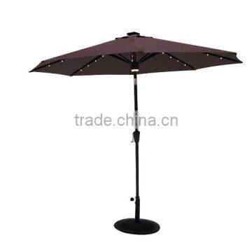 outdoor 10ft patio LED umbrellas with lights and bluetooth