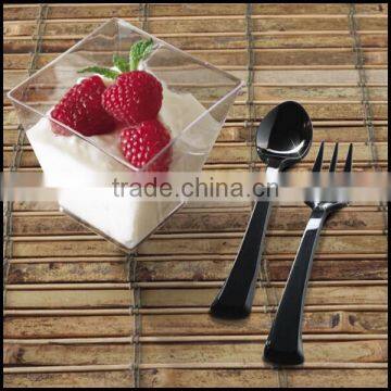 Petite Mini Tasting Spoons Disposable Cutlery 4" Plastic Flatware Dessert Spoons,custom Plastic Spoons Manfuacturer photo-2