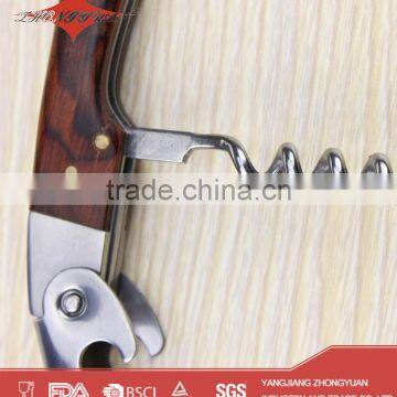 Cheap Fancy Custom Wood Cork Corkscrew Wine Opener photo-4