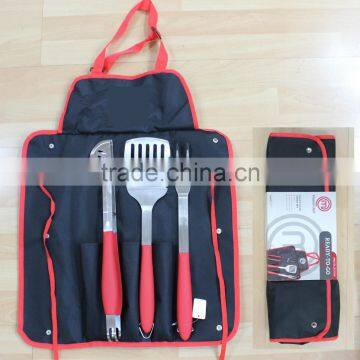 BBQ Set Shovel Fork Clamp Apron 4pcs best chioce for barbecue