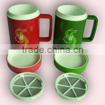 400ML Double Wall Insulated Vacuum Mug With Square Handle photo-3