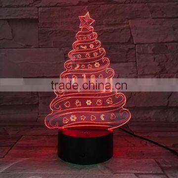 UCHOME 3d Illusion Lamp Christmas Tree Hot Selling Lamp photo-2