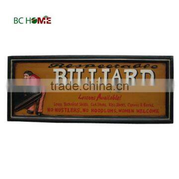 Resin material custom table tennis sign