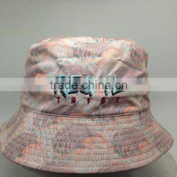 Wide Brim Printed Bucket Hat Custom Double Sided Hat Reversable Hat photo-2
