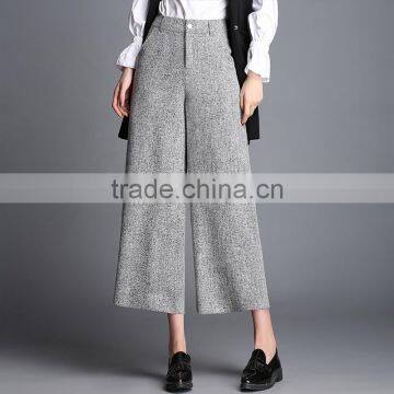 2017 Nine Pants Loose Wide Leg Pants Female Waist Pants Feet Wide Leg Pants Custom Made Manufacturer photo-4