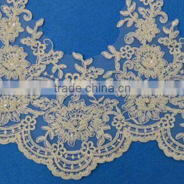 Fasion Wedding Accessories Rhinestone Bridal Veil Lace Trim photo-3