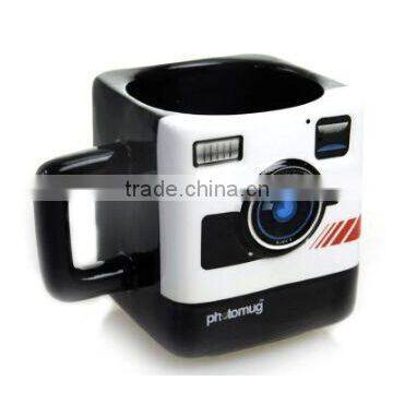 Retro Camera Photomug,Mustard Photo Mug photo-3