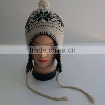 Knitted Beanie With Earmuffs,baby Beanie With Earflaps