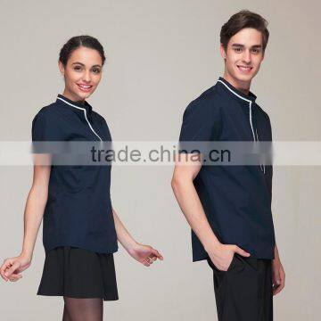 Wholesale Restaurant Hotel Uniform Women Female Waitress Pullover Blouse photo-2