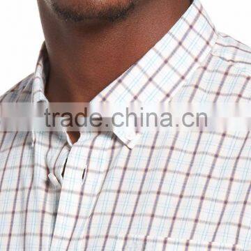 Cotton-blend Plaid New Style Fashion Men's Casual Shirt in Stock Lot photo-4