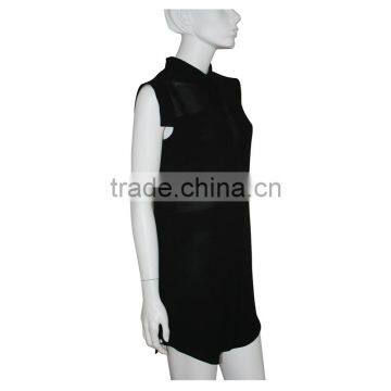 2014-2015 New Design Fashion Dress Custom Made Lady Dress Black Transparent Style photo-2