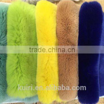 Factory direct supply 100% real rex rabbit fur skin dyed for rex rabbit fur coat / hat / blanket