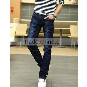New Designer Men Long Straight Slim Denim Pants For Sale photo-3