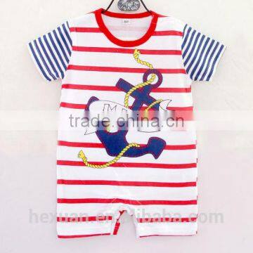 Baby Jumpsuit Print Cartoon Animal Summer Short Sleeve Romper Set photo-2