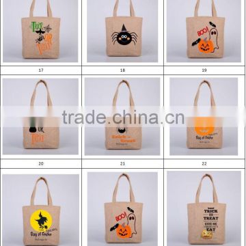 halloween bucket Halloween Tote Bags with Handle Pumpkin Christmas Shopping Bags Festival Gifts Bag Halloween Canvas Bag