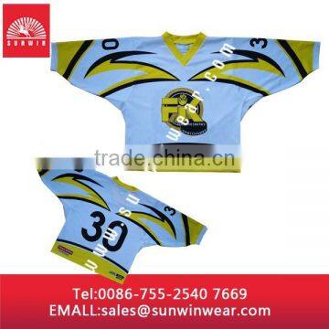 Sublimated Ice Hockey Uniform, Top Custom Ice Hockey Lacrosse Jersey