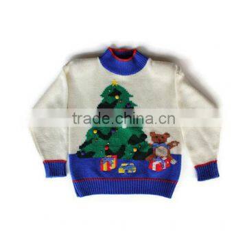 Children Christmas Bear Pattern Design Wholesale Cashmere Sweaters in China photo-4