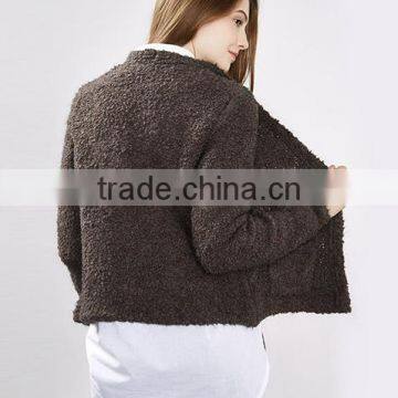2017 Latest European Style Ladies Handmade Knitting Sweater Cardigan for Wholesale photo-4