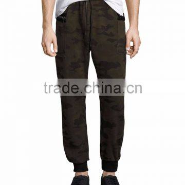 China Supplier Autumn New Design Cotton Mid-Waist Drawstring Camo Print Men Pants photo-2