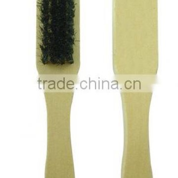 Plastic wooden handle shoe brush for cleaning dust