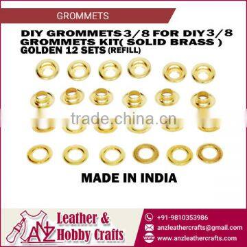 3/8 " Size Round Shape Metal Grommets/Brass Grommets at Low Market Price