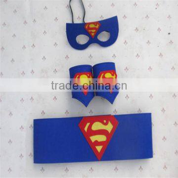 DIY Superman Cape Mask Fancy Dress Kids Childrens Halloween Super Hero photo-3