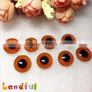 12mm Wool Needle Felted Animal Doll Black Tea Toy Glass Eyes photo-4