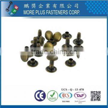 Taiwan Stainless Steel Tubular Rivet Hollow Tubular Rivets Din 7340 Tubular Rivets photo-5