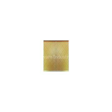 Aluminum Panel Closet Sliding Door For Bedroom, Scratch Resistant Polymer Composite Board