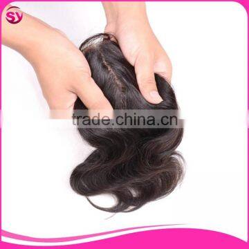 Cheap Bleached Knots Non Remy Hair Body Wave 3 Part Closure photo-4