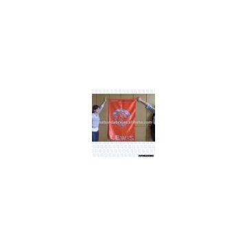 Satin fluorescence printed  flag
