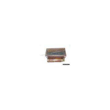 16 inch telescope with top glass print history on wooden box
