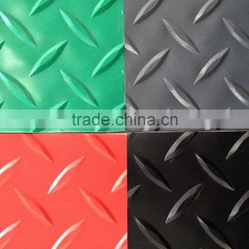 leaf pvc anti-slip garage pvc flooring embossed mat