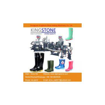 Two Color Plastic Rain Boots Injection Moulding Machine