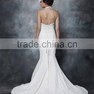 Gorgeous Mermaid Halter Neck LACE Wedding Dress GOWN AS29102 photo-2