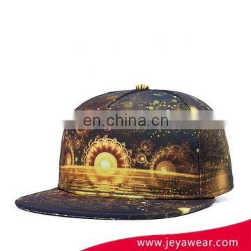 2017New Design Good Reputation High Quality 5 Panel Snapback Cap Hat With Digital Printed Pattern